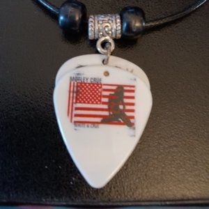 MOTLEY CRUE GUITAR PICK NECKLACE